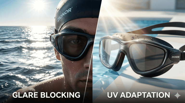 Photochromic vs polarized swim goggles comparison for open water swimming